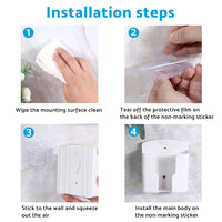 Air Conditioner Remote Control Holder Wall-Mounted Cover Storage Universal White