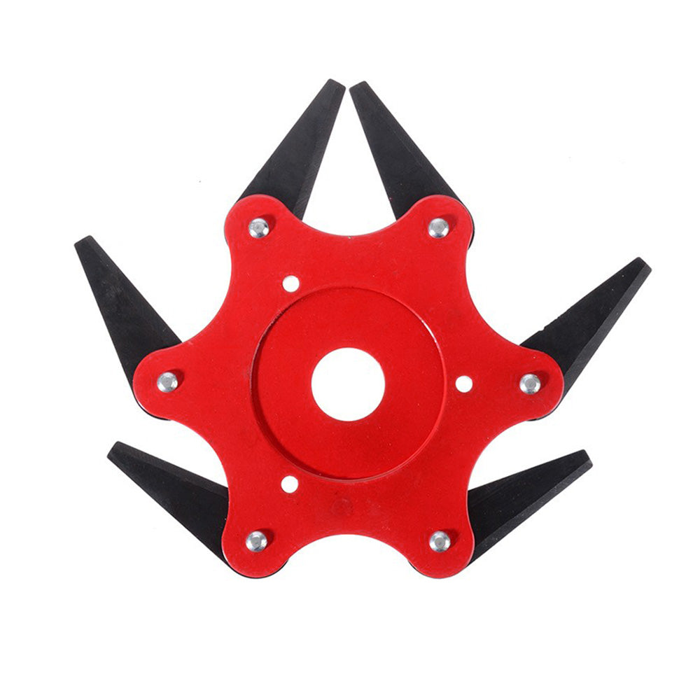 Grass Trimmer Head with 6 Cutters 65Mn for Weed, Lawn & Brush Cutting Razor Mower Tool