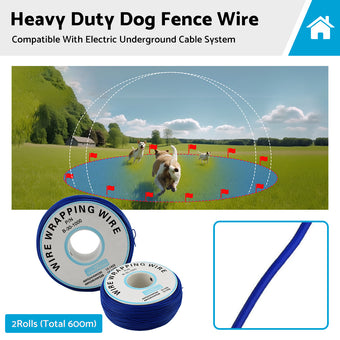 compare product 600m Dog Fence Wire Heavy Duty Copper Electric Underground Cable System