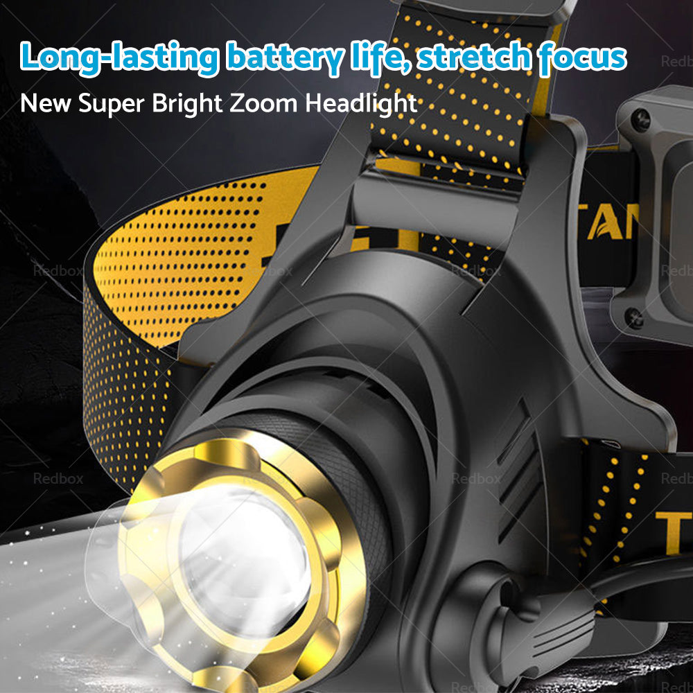 {{ 12000000lm USB Rechargeable Headlight Head Torch Lamp Flashlight LED Headlamp }} - Buy Car Parts Online at {{ Kaka Auto Parts }}.