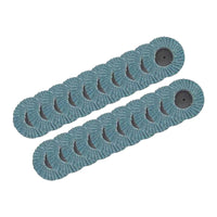 20x 2 inch (50mm) Quick Change Zirconia Flap Discs Suitable For Metal Sanding