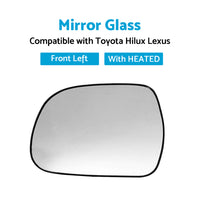 {{ Left Side Mirror Glass Suitable for Lexus RX300 RX330 Toyota Hilux HEATED Convex }} - Buy Car Parts Online at {{ Kaka Auto Parts }}.
