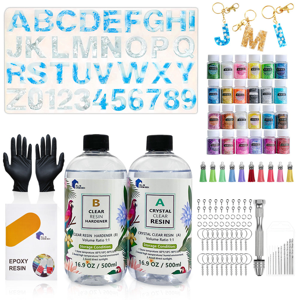 Epoxy Resin 1:1 AB Kit Craft Coating UV Color Pigment Paste Liquid Silicone Mold