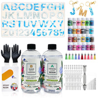 Epoxy Resin 1:1 AB Kit Craft Coating UV Color Pigment Paste Liquid Silicone Mold