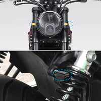 4x Motorcycle Indicator Turn Signal Blinkers Amber Mini LED Lights Suitable For All Motorcycles