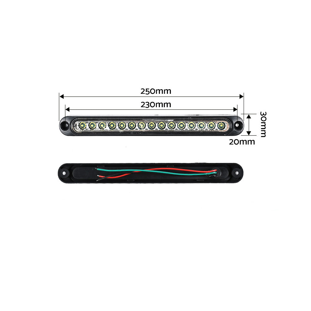 2x15 LED Tailer Stop Reverse Light Bar Suitable For Truck Boat Caravan Tail Lamp
