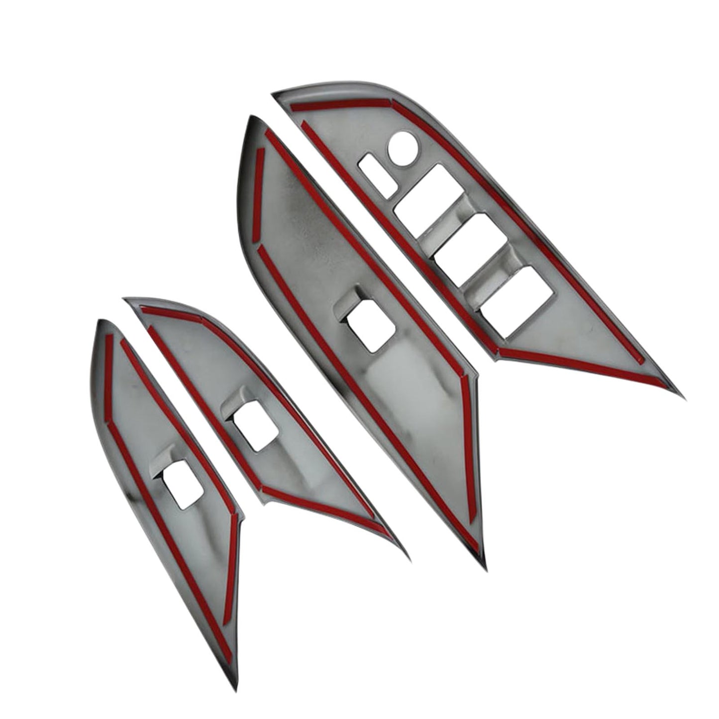 {{ 4PCS Window Lift Panel Cover Trim Sticker Suitable For Toyota Hilux Revo 2024 }} - Buy Car Parts Online at {{ Kaka Auto Parts }}.