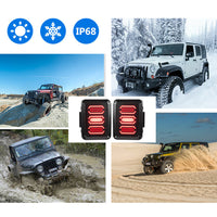 Smoked LED Tail Lights Rear Lamp Suitable For Jeep Wrangler JK 2007-2017