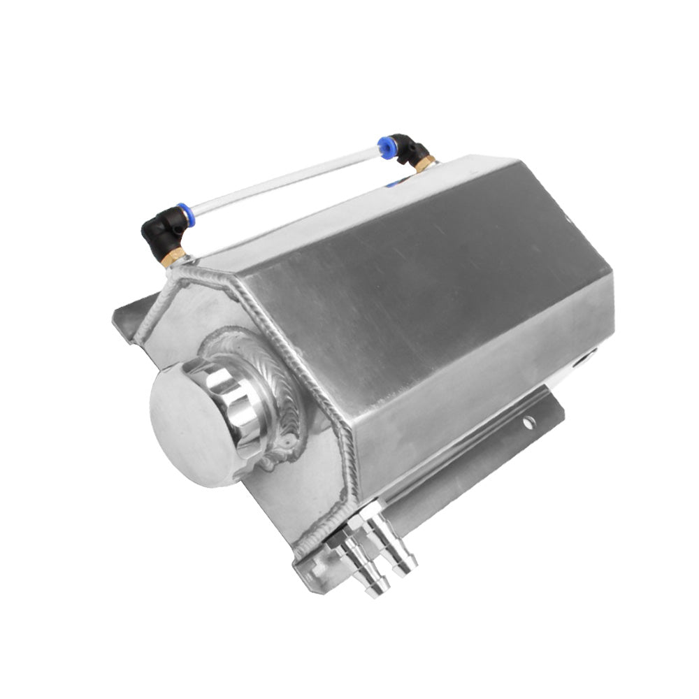 Universal Aluminum 2L Coolant Radiator Overflow Recovery Water Tank Bottle Suitable For Cars