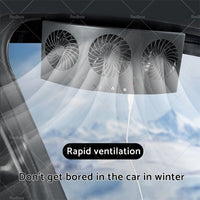 {{ Car Exhaust Window Fan Cooler Air Vent Cooling Fans Ventilator 3Heads Adjustable }} - Buy Car Parts Online at {{ Kaka Auto Parts }}.