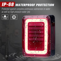 Smoked Black LED Tail Lights Rear Lamp Suitable For Jeep Wrangler JK 2007-2017