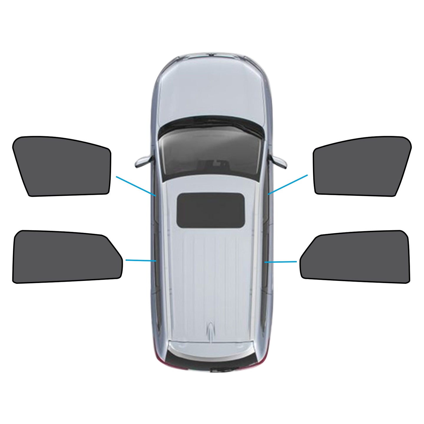 {{ Car Window Magnetic Mesh Sun Blind Shades Suitable for MG4 2023-2025 }} - Buy Car Parts Online at {{ Kaka Auto Parts }}.