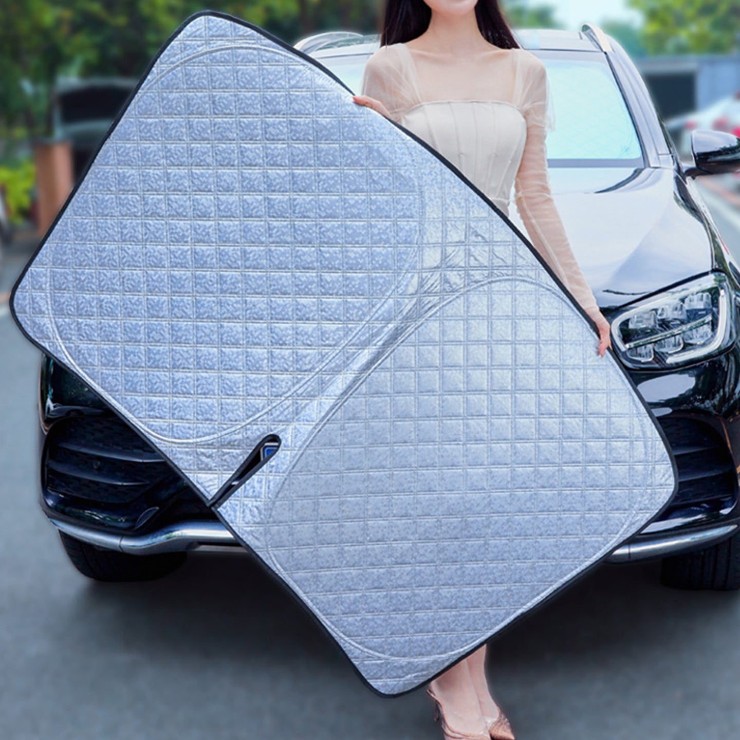 {{ 6 Layer Thick WindScreen SunShade Suitable ForHyundai Tucson 16-24 UV Protection }} - Buy Car Parts Online at {{ Kaka Auto Parts }}.