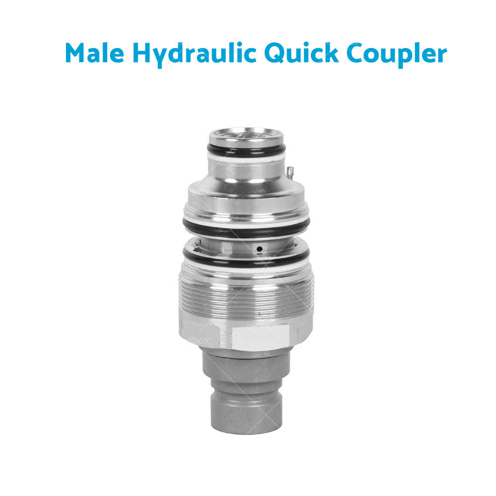 {{ For Bobcat Male  and  Female Hydraulic Flat Face Quick Coupler 46mm 1 13 or 16 inch  thread }} - Buy Car Parts Online at {{ Kaka Auto Parts }}.