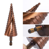 Cobalt Steel Step Cone Drill Bit Hole Cutter 4-12/20/32mm for Stainless Steel
