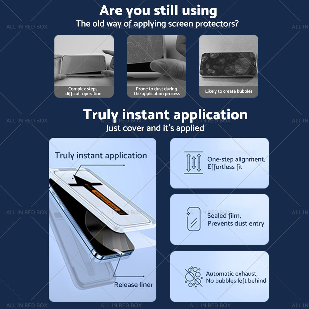 {{ 2PCS Tempered Glass Screen Protector Suitable For iPhone 14/ Pro/ Max/ Plus }} - Buy Car Parts Online at {{ Kaka Auto Parts }}.