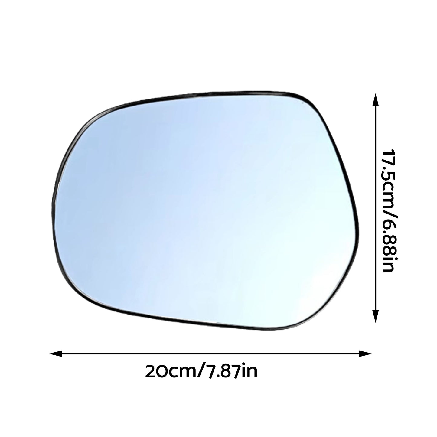 Left Side mirror glass with Plate Suitable for Toyota LandCruiser Prado 150 09-