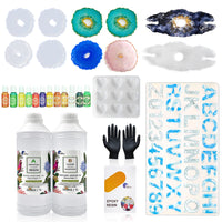 Epoxy Resin 1:1 AB Kit Craft Coating UV Color Pigment Paste Liquid Silicone Mold