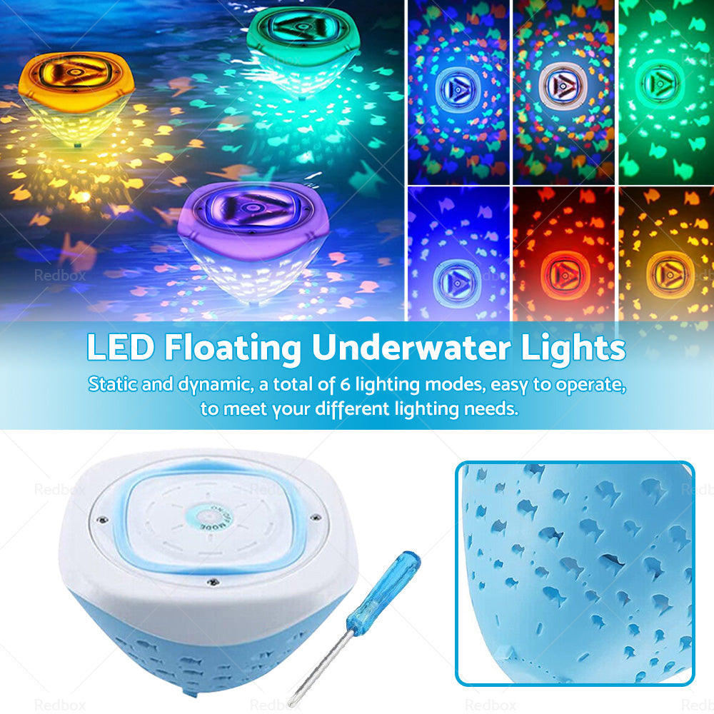 {{ Floating Underwater Lights LED Disco Light Glow Show Swimming Pool Tub Spa Lamp }} - Buy Car Parts Online at {{ Kaka Auto Parts }}.