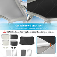 {{ Sunroof Window Sunshade Front Rear UV Film Windshield Window For Tesla Model Y }} - Buy Car Parts Online at {{ Kaka Auto Parts }}.