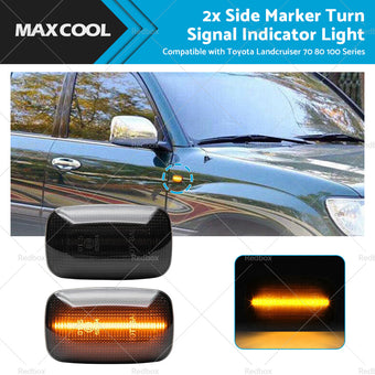 compare product 2 x LED Side Marker Turn Signal Indicator Light Suitable for Toyota Landcruiser