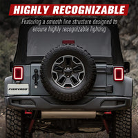 Smoked Black LED Tail Lights Rear Lamp Suitable For Jeep Wrangler JK 2007-2017