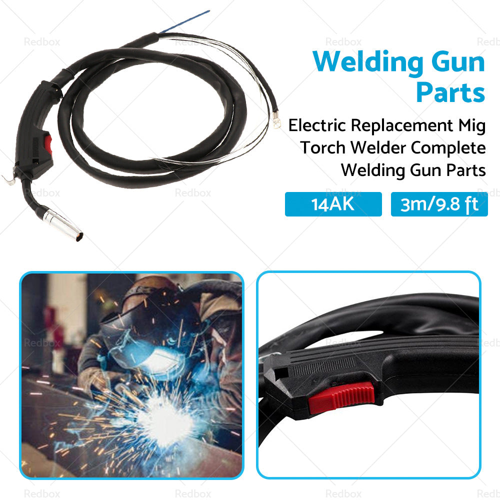 {{ 14AK Electric Replacement Mig Torch Welder Complete Welding Gun Parts 3m 9. 8 ft }} - Buy Car Parts Online at {{ Kaka Auto Parts }}.