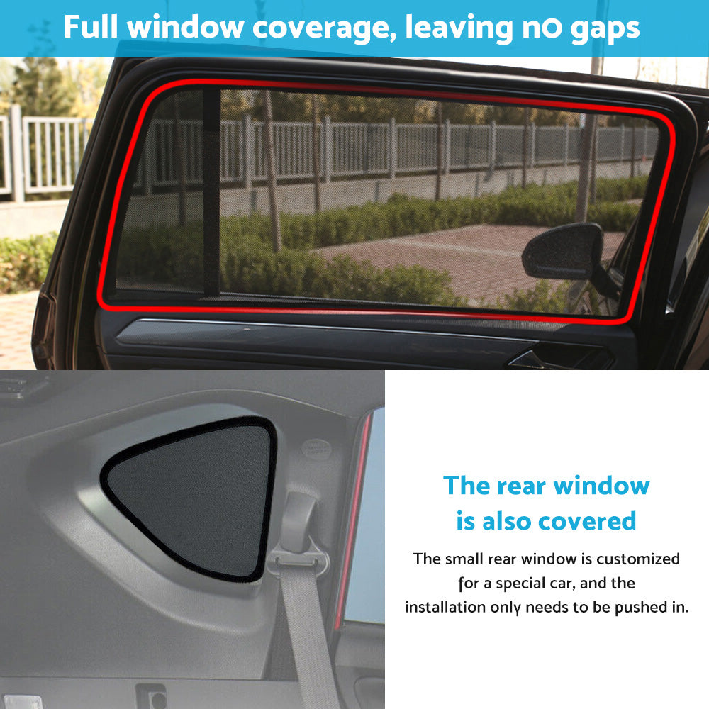 Car Window Magnetic Mesh Sun Shade Suitable For Toyota RAV4 40 Series