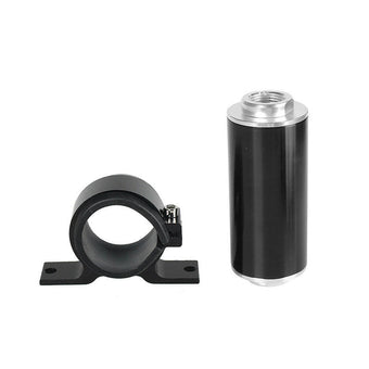 compare product Inline 100 Micron Fuel Filter Bracket 6AN 8AN 10AN Adapter Universal 50mm