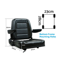 {{ Tractor Seat Forklift Excavator Universal Suspension Backrest Truck Chair Adjust }} - Buy Car Parts Online at {{ Kaka Auto Parts }}.