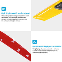 {{ Reflective Carbon Fiber Car Door Edge Guard Bump Protector Sticker Universal }} - Buy Car Parts Online at {{ Kaka Auto Parts }}.