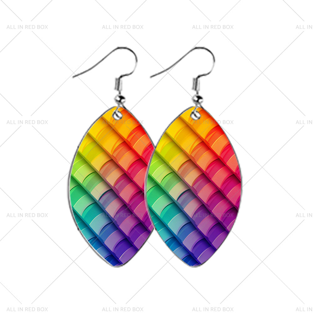 {{ 48PCS Sublimation Blank MDF Rugby Earring Double-Sided w  Hook and Jump Ring DIY }} - Buy Car Parts Online at {{ Kaka Auto Parts }}.