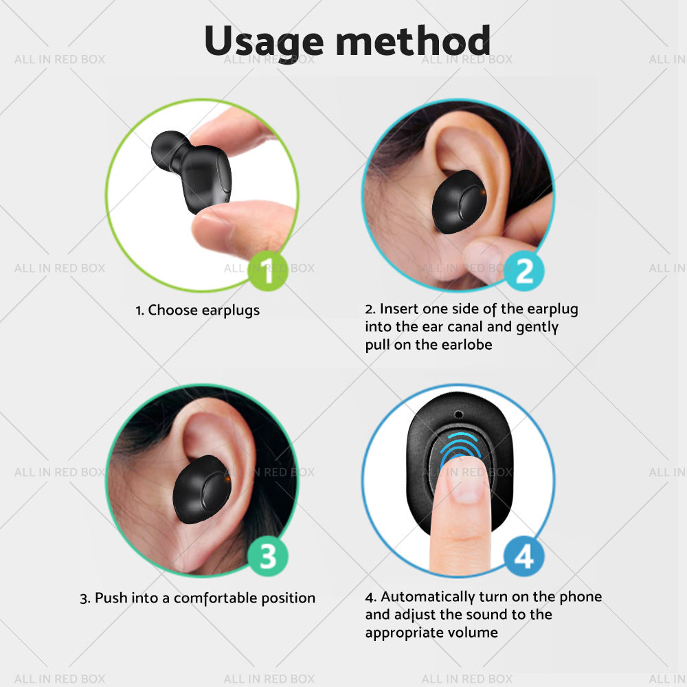 {{ 1 Pair Digital Rechargeable Hearing Aids In Ear Enhancer Sound Voice Amplifier }} - Buy Car Parts Online at {{ Kaka Auto Parts }}.