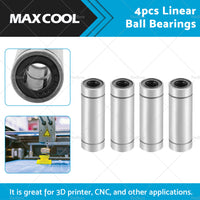 {{ 4PCS LM8UU Extra Long Linear Ball Bearings 8mm Bore Dia 15mm OD 45mm Length }} - Buy Car Parts Online at {{ Kaka Auto Parts }}.