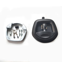 1x Black Recessed Folding T Lock / Handle Suitable For Trailer Toolbox Drop T Whale Tail