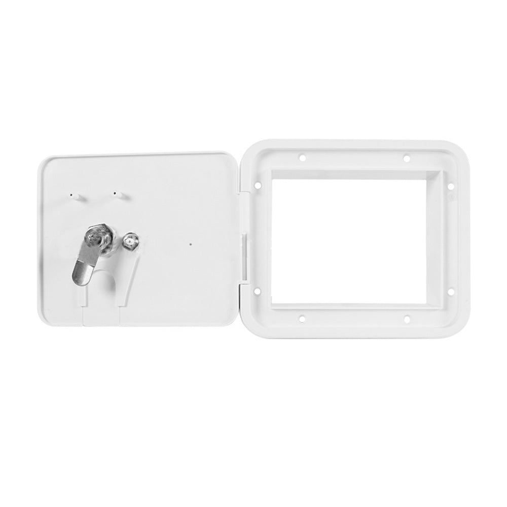 Caravan Utility Door Access Hatch Rectangle 194x165mm Suitable For RV Motorhome With Lock