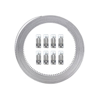 304 Stainless Steel Worm Clamp Hose Clamps with Fasteners Suitable For DIY Adjustable Use