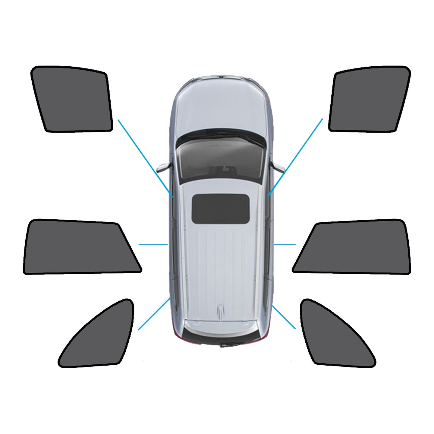 {{ Magnetic Mesh Sun Blind Shade Suitable for Subaru Outback 15-20 On Front / Rear }} - Buy Car Parts Online at {{ Kaka Auto Parts }}.