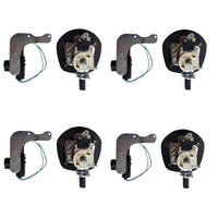 4x Chrome Power Operated Recessed Folding Whale Tail T-Lock Handle Suitable For Toolbox