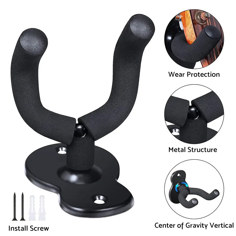 Guitar Hanger Display Wall Mount Holder Hook Rack Bracket Padded Instrument