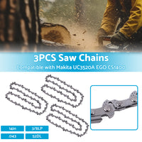 {{ 3PCS Chainsaw Chain 14inch 52DL 3 8LP. 043 Suitable for MAKITA UC3520A EGO CS1400 }} - Buy Car Parts Online at {{ Kaka Auto Parts }}.
