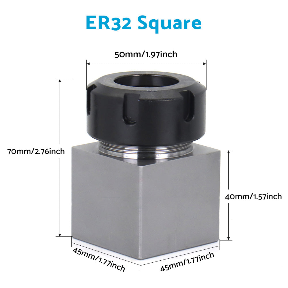 ER-32 Hex Square Collet Block Spring Chuck Collet Holder Suitable For Lathe Engraving Machine