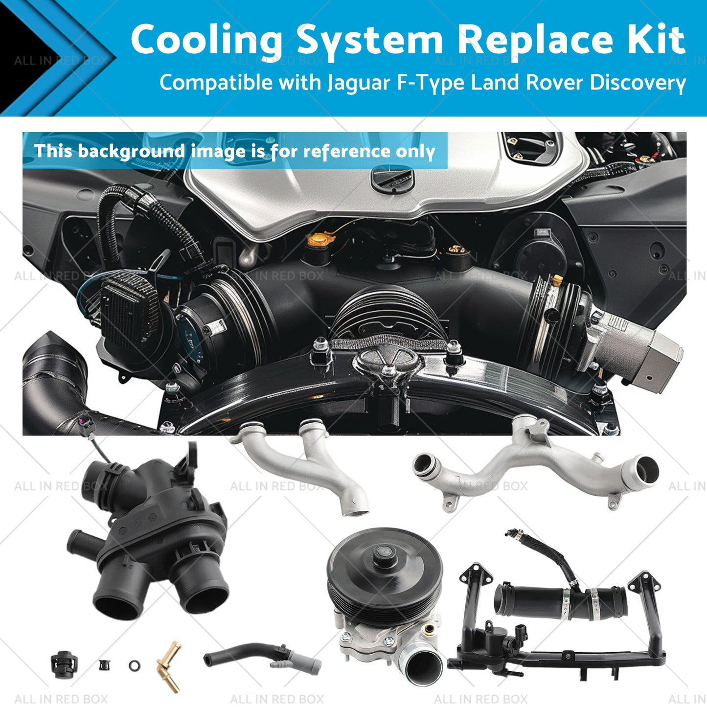 {{ Cooling System Replace Kit Suitable for Jaguar F-Type Land Rover Discovery }} - Buy Car Parts Online at {{ Kaka Auto Parts }}.