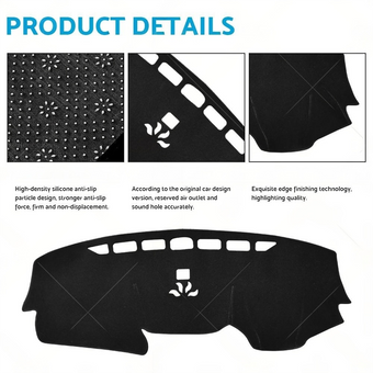 compare product Dash Mat Interior Dashboard Cover Non-Slip Black Suitable For Honda CR-V 2017-2023 SUV