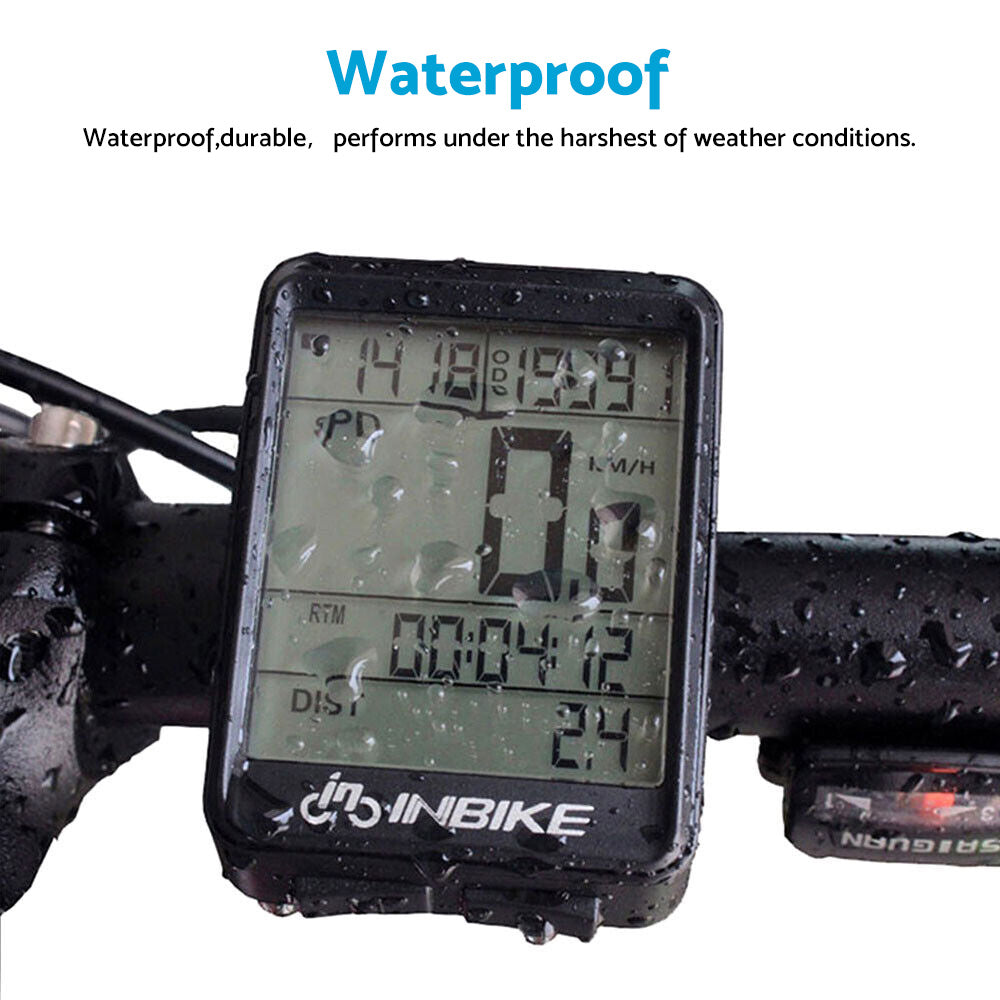 Wireless Mountain Bike Computer LCD Speedometer Odometer Suitable For Bicycle Waterproof
