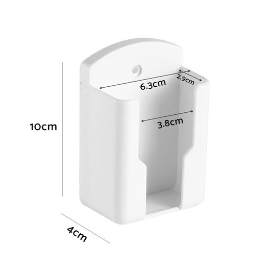Air Conditioner Remote Control Holder Wall-Mounted Cover Storage Suitable For Universal White