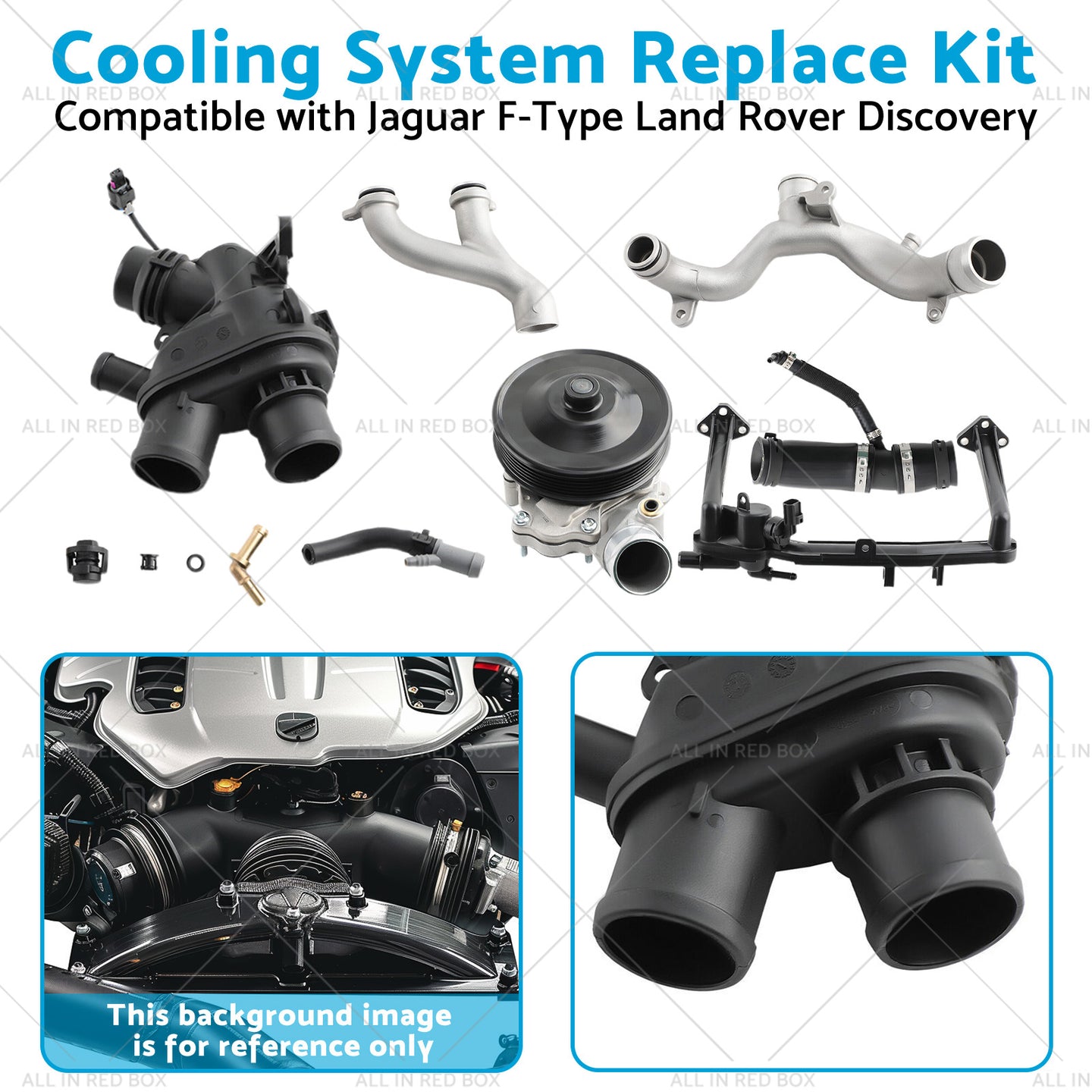 {{ Cooling System Replace Kit Suitable for Jaguar F-Type Land Rover Discovery }} - Buy Car Parts Online at {{ Kaka Auto Parts }}.