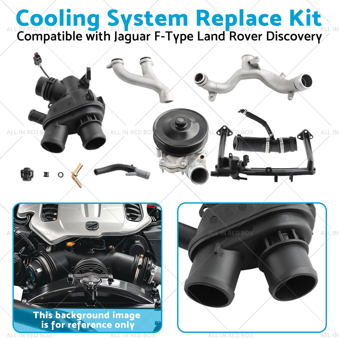 {{ Cooling System Replace Kit Suitable for Jaguar F-Type Land Rover Discovery }} - Buy Car Parts Online at {{ Kaka Auto Parts }}.