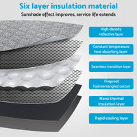 {{ 6 Layer WindScreen Sun Shade Suitable For Volkswagen Amarok 22-25 UV Protection }} - Buy Car Parts Online at {{ Kaka Auto Parts }}.