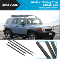 {{ 4x Door Auto Window Trim Moulding Belt Weatherstrip For Toyota 07-14 FJ Cruiser }} - Buy Car Parts Online at {{ Kaka Auto Parts }}.